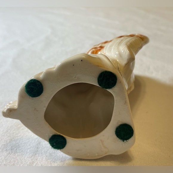 Alabama Clay Small Seating Angel Figurine Orange swirl Marble Porcelain - Picture 6 of 8